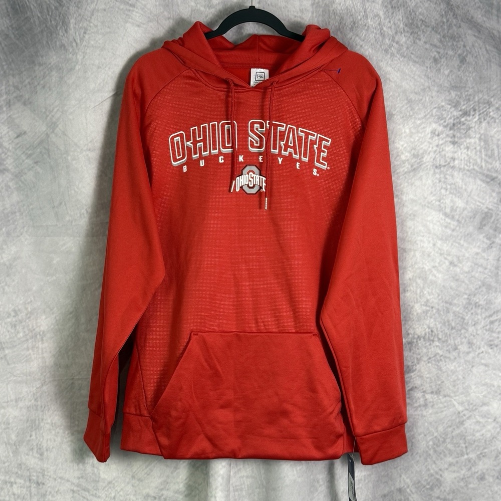 Proedge‎ by Knights Apparel Mens Hoodie Sz L Ohio State Buckeyes Red NWT NEW